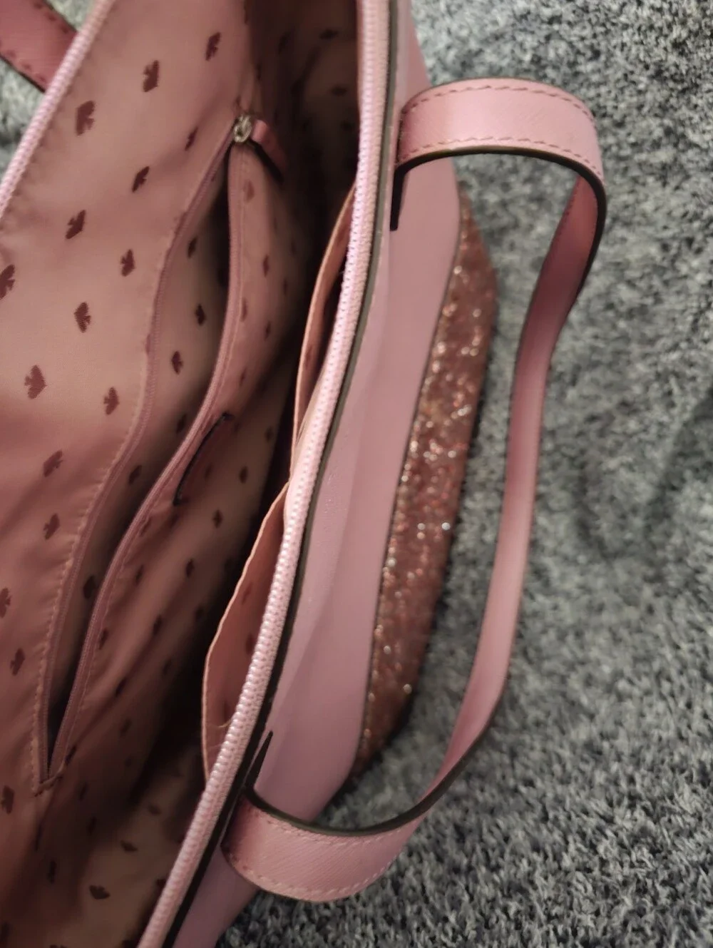 kate spade Pink Glitter Bottom Tote